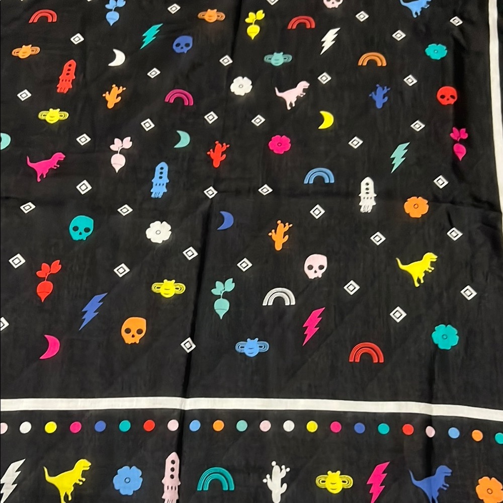 Coach Multicolor Patterned Scarf - image 3